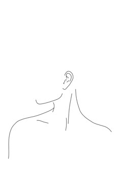 a line drawing of a person sitting down