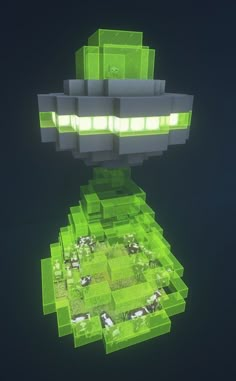 Space Builds Minecraft, Cow House Minecraft, Minecraft Alien Build, Space Minecraft Builds, Ufo Minecraft, Minecraft Pen, Pen Minecraft, Minecraft Alien, Minecraft Cow Pen