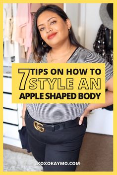 plus size fashion for women, HOW TO STYLE AN APPLE SHAPED BODY No Shape Body Outfits, A Shape Dress Outfits, Oval Shaped Body Outfits, How To Wear Clothes Body Shapes, Apple Body Clothes, Styling An Apple Shape, Apple Style Fashion Body Types, Dress For Thick Waist Body Types, Round Shaped Body Outfits