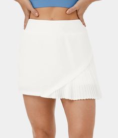 In My Feels Everyday 2-in-1 Pleated Patchwork Tennis Skirt-Kinetic In My Feels, Skirt A Line, White Midi Skirt, Pleated Tennis Skirt, Athletic Skirt, Skirt Pleated, Tennis Skort, Dance Skirt, Golf Skirts