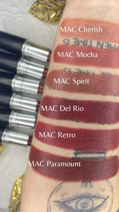 Discover some of the best MAC Satin lipstick shades in this review with swatches - from nude MAC lipsticks like Spirit, Mocha and Cherish to darker lipstick colors like Del Rio, Retro and Paramount, some of the most beautiful MAC lipstick colors for fair skin to dark skin! - - best mac lipsticks for fair skin - best mac lipsticks for olive skin - best mac lipsticks for indian skin - best mac lipsticks for asian skin - best mac lipsticks for dark skin - best mac lipsticks for medium skin - best mac lipsticks for cool undertones - best mac lipsticks for warm undertones - best mac cosmetics products - mac lipstick swatches - brown mac lipstick shades - satin mac lipstick shades Brown Shades Lipstick, Mac Lipstick For Dark Skin, Darker Lipstick, Mac Paramount Lipstick, Mac Retro Lipstick, Brown Mac Lipstick, Lipstick Shades For Medium Skin, Lipstick Colors For Fair Skin, Winter Lipstick Colors