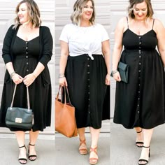 Dress With Buttons, Grunge Vintage, Moda Plus, Plus Size Fashion For Women, 2019 Fashion, Plus Size Kleidung, Mode Inspo