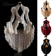 Tavimart Women Vintage Lace Victorian Dress Long Flare Sleeve Gothic Long Tail Pleated Hollow Out Dresses Halloween Retro Dress Cosplay Size Information Please check the Size Chart before order. If you are not sure the size, please send message to us. Size(cm) S M L XL 2XL 3XL 4XL 5XL Bust 82 86 90 94 98 102 106 110 Waist 70 74 78 82 86 90 94 98 Sleeve 63 63 63 64 64 64 65 65 Length 143 144 145 146 147 148 149 150 Note : 1 inch=2.54cm Model : Bust: 95; Waist:75.5; Hip:104; Thigh:62; Knee:39.5; Try on size M All tiled manual measurement,due to different measurement methods, May be there is 1-3 cm error. Lace Victorian Dress, Cosplay Plus Size, Victorian Lace Dress, Fancy Black Dress, Stand Collar Dress, Vestidos Retro, Women Cotton Dress, Halloween Retro, Medieval Fashion