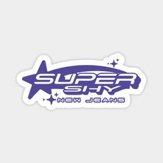 the super star new jeans logo sticker