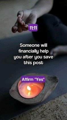 someone will financially help you after you save this post - affirm yes, i'm sorry