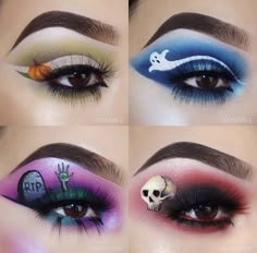 Halloween Eye Looks, Halloween Eyeliner Looks, Maquillage Halloween Simple, Creative Halloween Makeup, Vampire Bride, Cute Halloween Makeup, Halloween Makeup Diy