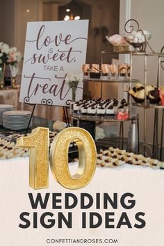 the top 10 wedding sign ideas