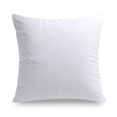 a white pillow on a white background