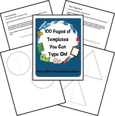 the 100 pages of templates you can type on for homeschool slayers