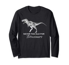 PRICES MAY VARY. This funny adult dinosaur shirt is perfect for the adult who still likes dinosaurs. Rawr, a great gift idea for any season, perfect for an enthusiast or even a palentologist This long sleeve dinosaur shirt is perfect for casual days Lightweight, Classic fit, Double-needle sleeve and bottom hem Blue Raptor, Dino Shirt, Funny Dinosaur, Dinosaur Funny, Dinosaur Shirt, Never Too Old, Novelty Clothing, T Shirt Image, Gildan Sweatshirts