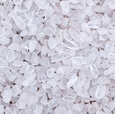 a pile of white rocks sitting next to each other