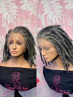 Wig Units, Thick Locs, Hair Dreadlocks, Dreadlock Wig, Feed In Braids Hairstyles, Grey Wig, Feed In Braid, Wig Short, Wig Human Hair