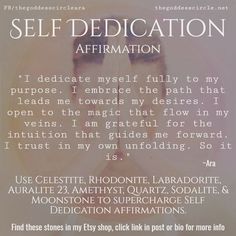 Self Dedication, Healing Mantras, Chakra Affirmations, Healing Affirmations, My Purpose, Meditation Mantras, Morning Affirmations, Law Of Attraction Affirmations, Self Love Affirmations