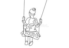 a person sitting on a swing with their hands in the air