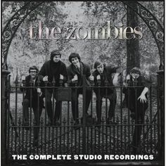 the zombies album cover with an image of four people standing behind a fence and gate