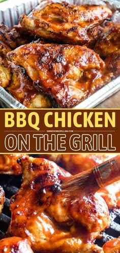 BBQ Chicken on the Grill!, chicken recipes, grilled chicken recipes, chicken dinner recipes How To Bbq Chicken, Bbq Chicken On The Grill, Barbeque Chicken Recipes, Bbq Grilled Chicken Recipes, Oven Bbq Chicken, Chicken On The Grill, Best Bbq Chicken, Barbecue Recipes Grill, Bbq Chicken Recipe