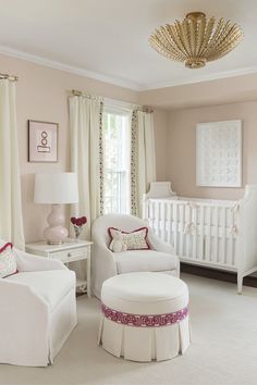 Furniture Pairing | Better Together: Styles We Love in Pairs | The phrase "two is better than one" holds so much weight when it comes to featuring perfectly paired pieces in your home. Whether it's matching sofas, double coffee tables, or just finding the right accent chair and side table combo, the power of well-matched styles can transform your space. Blush Pink Dresser, Bamboo Nightstand, Brown Crib, Blush Pink Nursery, Eclectic Nursery, Pink Dresser, Lacquer Furniture