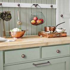 the kitchen counter is clean and ready to be used as an appliance for cooking