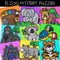 the zoo mystery puzzles are great for kids to learn how to find their favorite animals