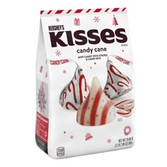 hershey's kisses candy canes in a bag