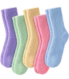 PRICES MAY VARY. polyester and spandex Microfiber lining Pull On closure Machine Wash Super Soft Material: High Quality polyester and spandex, make our fuzzy socks ultra soft, cozy, warm and stretchable.On a cold winter day , our cozy socks will protect your feet and keep you feet warm! Size: Our women fuzzy socks fit women's shoes 5-10 in US size.These high quality fuzzy socks for women are good choice for you to wear as sleeping socks or slipper socks walking at home freely. Fuzzy Socks for Wo Sleeping Socks, House Socks, Cabin Socks, Bed Socks, Fluffy Socks, Comfy Slippers, Comfy Socks, Soft Coral, Comfortable Slippers