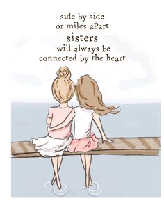 Sisters Wall Art, Miles Apart, Forever Friends, Miss You Cards, Bff Quotes