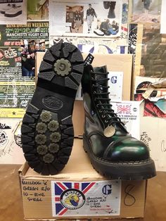 Mining Boots, Steel Boots, Colin Baker, Prehistoric Man, The Golden Age, Fashion Victim, Doc Martens, Dr. Martens Boots, Golden Age