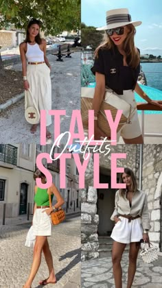 Italy Summer Outfits, Style Ibiza, Rome Outfits, Italy Travel Outfit, Spain Outfit, Italian Summer Outfits, European Summer Outfits, Europe Outfits