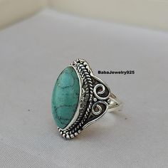 Turquoise Ring~ 925 Sterling Silver~ Handmade Ring~ Women Ring~ Stylish Jewelry~ Turquoise Jewelry~ Boho Ring~ Lovely Ring~ Gift For Her~ Silver Ring~ Wedding Ring\\ Jewelry Turquoise, Jewelry Boho, Women Ring, Boho Ring, Lovely Ring, Ring Women, Stylish Jewelry, Ring Wedding, Boho Rings