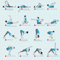 an exercise poster showing how to do the splits and stretches for beginners, with instructions on