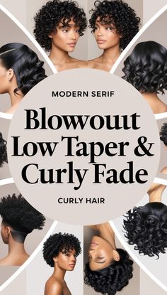 Blowout low taper fade with curly hair combines a sleek, fresh look with natural texture. The blowout gives volume and height, while the low taper fade creates a sharp, clean finish. Perfect for showcasing curls, this style is versatile and trendy, adding a modern touch to any look. Ideal for Pinterest boards, it highlights bold, stylish vibes with a mix of volume, curls, and precision Fade With Curly Hair, Taper Fade For Curly Hair, Fade For Curly Hair, Low Taper Fade Curly Hair, Fade Curly Hair, Low Fade Curly Hair, Curly Hair Taper, Curly Blowout, Curly Taper Fade