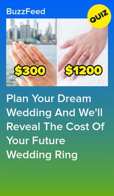 a flyer for a wedding and we'll reveal the cost of your future wedding ring