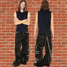 Men Goth Gray/Black Overdyed Trip Pant /Zip Off Pants/Unisex Pants Small Waist:32 Inch Medium Waist:34 Inch Large Waist:36 Inch X-Large Waist:38 Inch 2XL Waist:40 Inch 3XL Waist:42 Inch 4XL Waist:44 Inch 5XL Waist:46 Inch Zip Off Pants, Unisex Pants, Small Waist, Mens Trousers, Halloween Shopping, Mens Pants, Art Collection, Bathing Beauties, Trousers