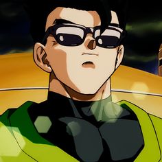 an anime character wearing sunglasses and looking at the camera