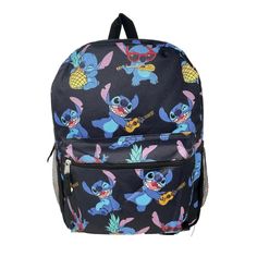 a backpack with cartoon characters on it