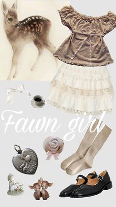 #deer #fawn #whisper #girlblog #outfits #coquette #farmersdaughter Outfits Coquette, Deer Fawn, Girl Blog, Deer