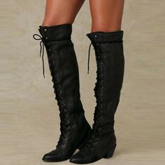 European sizes 35-43 will be available. Women boots. Material: PU.. Sole with rubber. Colors: black. Brand new product. We can ship to worldwide. Quality guaranteed. Free shipping. Womens Low Heels, Popular Boots, Boots Patterns, Side Zip Boots, Spike Heels, Long Boots, Cool Boots, Designer Boots, Thigh High Boots