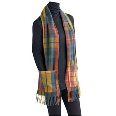 Tartan Wool Skirt, Wool Blanket Scarf, Fleece Pocket Scarf, Scarf Pockets, Fleece Accessories, Mantel Scarf, Pocket Scarf, Tartan Plaid Scarf, Pocket Scarves