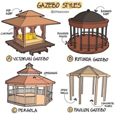 various types of gazebo styles