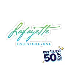 the logo for rayette's louisiana usa is shown in blue and green colors