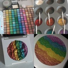 1 Woman Made Her Own DIY Rainbow Highlighter, and the Results Are Epic Minimalist Makeup, Magical Rainbow, Diy Rainbow, Rubbing Alcohol, Homemade Beauty Products, Unicorn Party, Body Products, Pretty Makeup