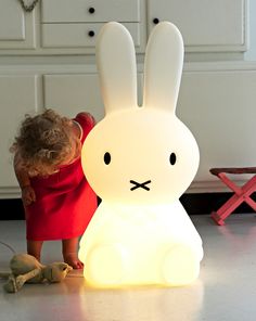 Miffy Lamp Kids Floor Lamp, Bunny Lamp, Kids Book Series, Storybook Characters, Dimmable Led Lights, Lamp Decor, Lamp Design