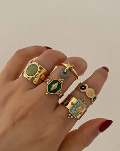 Egyptian Inspired Jewelry, Unique Gold Rings, Indie Jewelry, Egyptian Jewelry