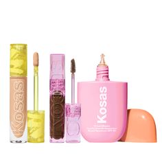 Kosas Makeup, Kosas Cosmetics, Makeup Cart, Bronzer Application, Blush Application, Preppy Skincare, Wet Lips, Exfoliating Body Wash, Wishlist Ideas