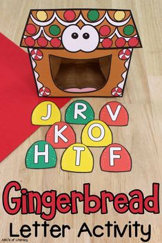 gingerbread letter activity for kids to make