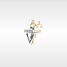 the logo for dhw law, which is designed to look like a lady justice