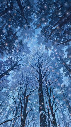 Winter's tales❄️ Winter Wallpaper Illustration, Snow On The Beach Aesthetic Wallpaper, Cute Phone Backgrounds Winter, Winter Art Background, Japanese Winter Wallpaper, Winter Scene Wallpaper, Pretty Winter Wallpapers, Winter Wallpaper Nature, Winter Fantasy Wallpaper