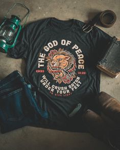 God Of Peace, Peace Tattoo, Christian Tshirts Women, Peace Design, Narrow Road, Feeling Defeated, Blood Of Christ, Christian T Shirts, Christian T Shirt