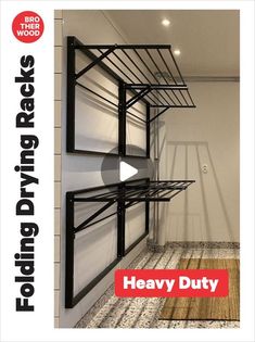 the video is showing how to use heavy duty shelving racks for storage and organization