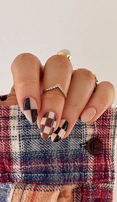 Unhas de Outono #unhas Bre Sheppard, Cute Gel Nails, Minimalist Nails, Fall Nail, Dream Nails, Fire Nails, Pretty Acrylic Nails, Short Acrylic Nails